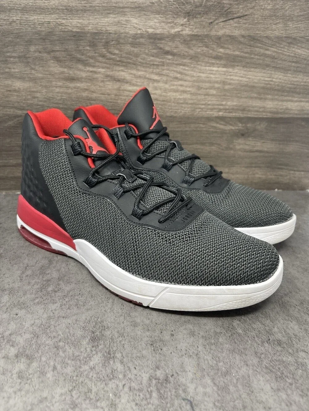 Air Jordan Academy Sneakers Mens Size 12 Bred Black Red 844515-001 Athletic